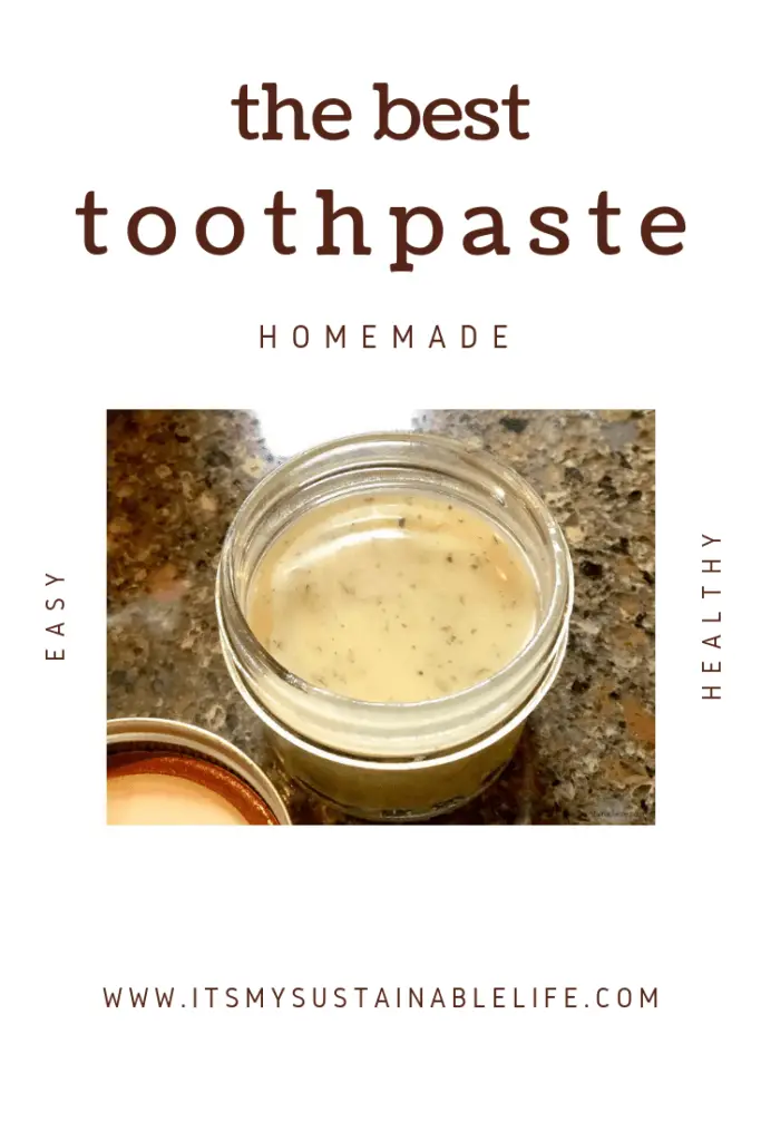 How To Make The Best Homemade Toothpaste pin for Pinterest