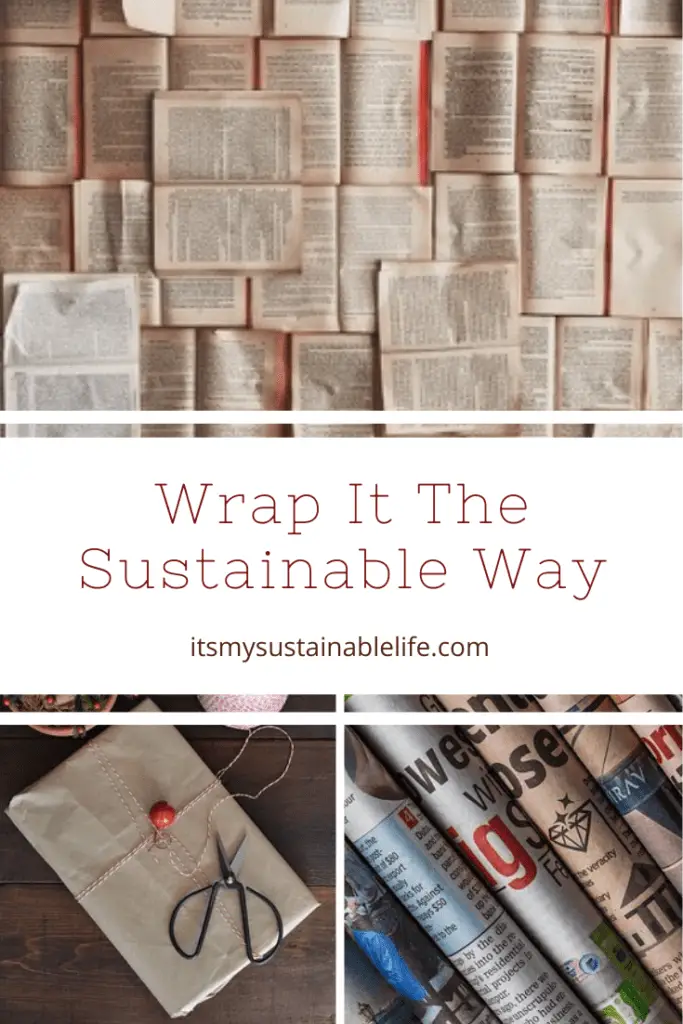 Wrap It Up! Gift Wrapping The Sustainable Way pin for Pinterest