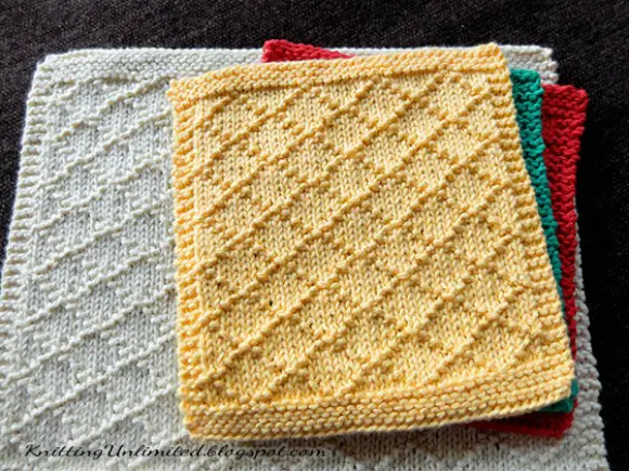 Diamond Brocade dishcloths