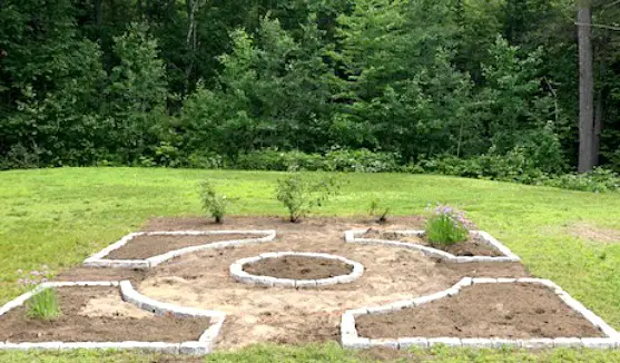 Herb Bed! Recreating A Loved Space image of final bed layout