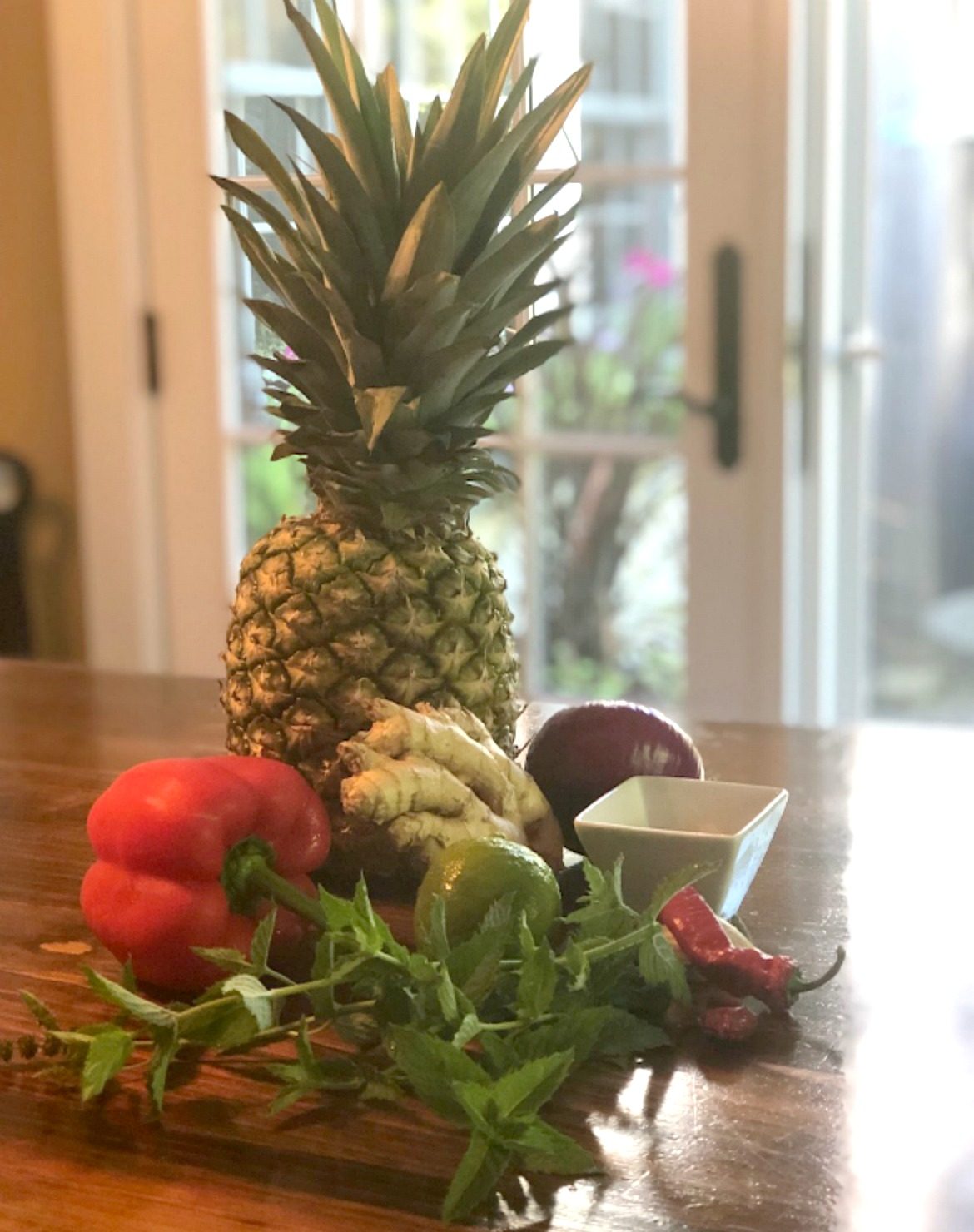 Best Pineapple Salsa Recipe Best Pineapple Salsa Recipe display of fresh ingredients