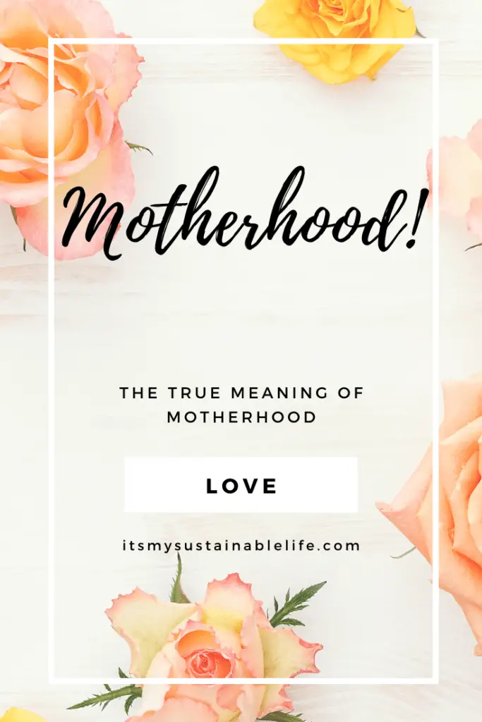 Motherhood: What It Means To You pin for Pinterest