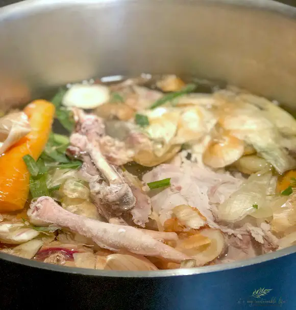 Bone Broth - How To Make It & Why You Should closeup of ingredients being used to make bone broth