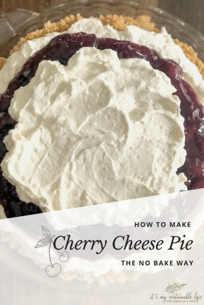Cherry Cheese Pie pin for Pinterest