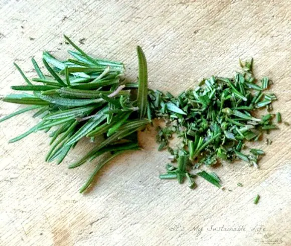 How To Grow What You Eat fresh herbs cut on cutting board