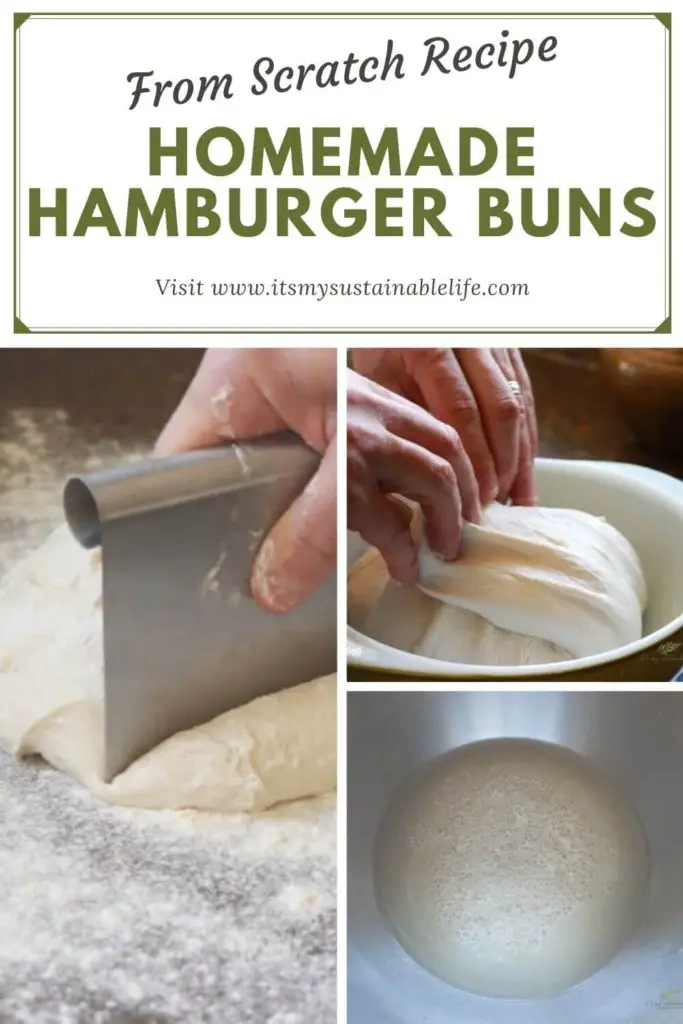 Homemade Hamburger Buns pin for Pinterest