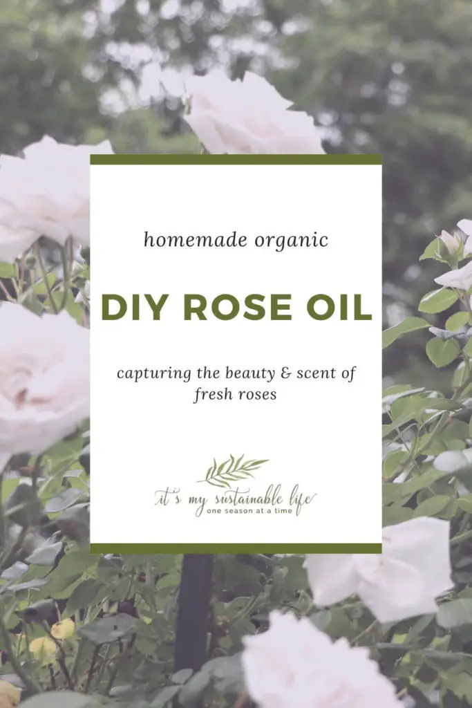 DIY Rose Oil pin for Pinterest