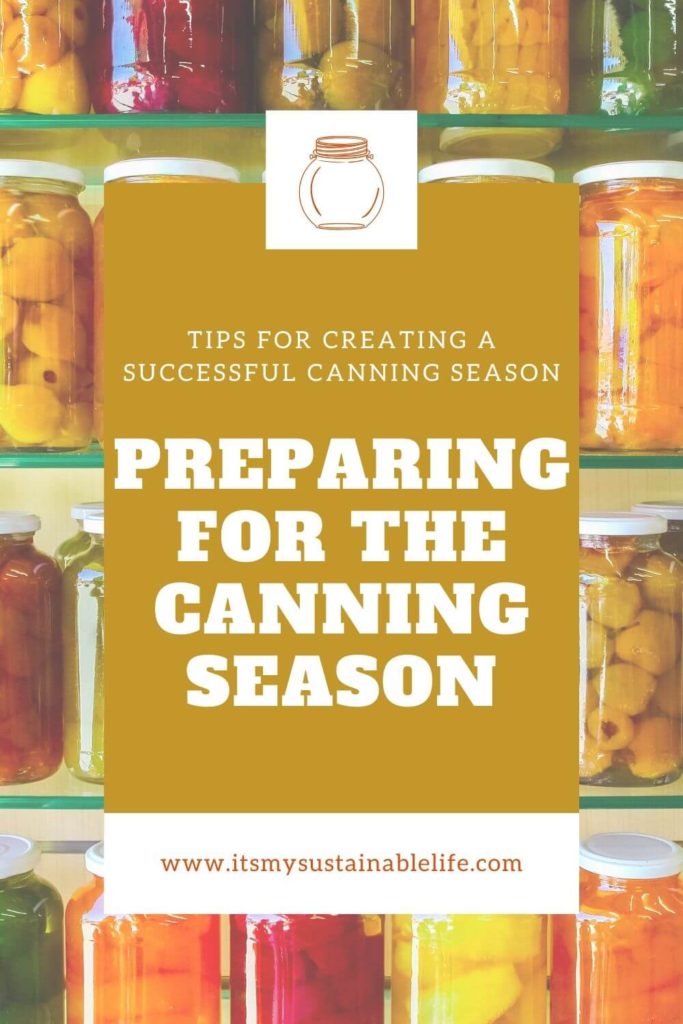 Preparing For Canning Season pin for Pinterest