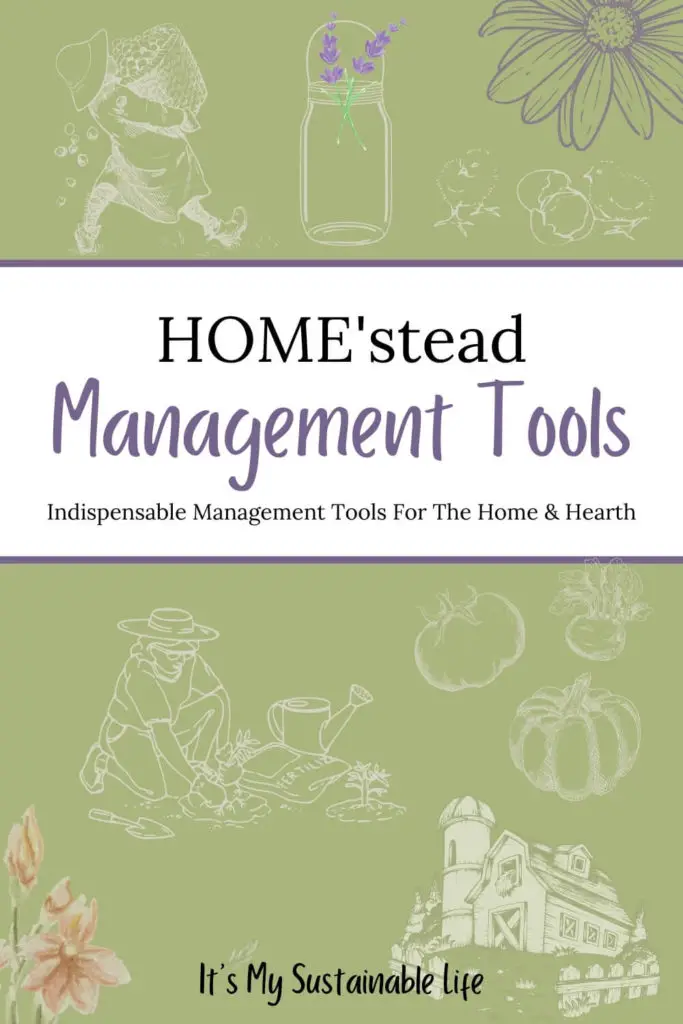 HOMEstead Management tools pin made for pinterest